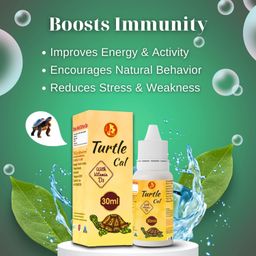 Sage Square Pet Care International Turtle I-Care & Cal Drop | Swollen, Inflamed Eyes & Strong Shell | Essential Calcium & Nutrition for Healthy Growth | Complete Turtle Healthcare (30ml) (Pack of 2) image 3