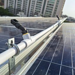 generic Madhav Solar Panel Cleaning Setup Pipe Support Clamp, L-Shaped Mounting Bracket, Adjustable Installation and suitable for any solar panel | Size 1/2'' (Set of 10 Pcs) image 3