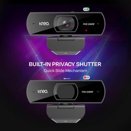 Kreo Owl Full HD 1080P 60 FPS Webcam with Auto-Focus and Built-in Dual Digital Mic, Plug and Play Setup for Video Call, Streaming, YouTube Built-in Privacy Shutter with 360 Rotation (Owl Full HD) image 5
