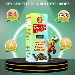 Sage Square Pet Care International Turtle I-Care & Cal Drop | Swollen, Inflamed Eyes & Strong Shell | Essential Calcium & Nutrition for Healthy Growth | Complete Turtle Healthcare (30ml) (Pack of 2) image 4