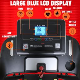 Kobo Treadmill with 2 HP Peak DC Motorised Treadmill for Home Use with Bluetooth Connectivity APP & Bluettoth Speaker, Multi Function, Free Installation Assistance image 3
