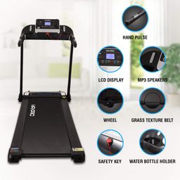 welcare MAXPRO I10 Folding Treadmill, 3.0 Hp Peak Electric Treadmill with LCD Display and Pulse Monitor, Easy Lubrication Running Machine with GFit APP Control for Home Gym Exercise image 4