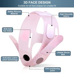 FI FIDROXIMPERIA Silicon V-Line Lifting Chinstrap | Face Lifting Mask | Double Chin Reducer For Women And Men | Jaw Exerciser | Chin Up Patch | Face Mask for Sagging | V-Line Mask image 3