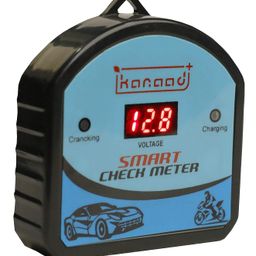 KANAAD® 6 Volt To 32 Volt Dc Corded Electric Digital Voltmeter With Battery Health Indicator And Battery Charging Indicator, Blue image 2