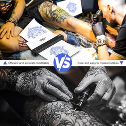 wbk WBK® Tattoo Stencil Printer,Portable-Wireless-Bluetooth-Thermal-Inkless Tattoo Printer with 10pcs Tattoo Transfer Paper,Tattoo Printer Machine Compatible with Phone/Pc&Pad,for Tattoo Beginners&Artists image 5