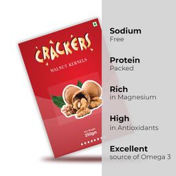 Go Crackers Kashmiri Brown Halves Dried Walnuts Kernels Without Shell, 1 Kg (250g x 4) | Walnuts Dry Fruits | Organic Walnuts | Kashmiri Walnuts Kernels for Snacking & Baking image 4