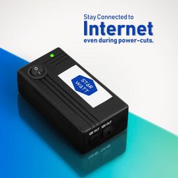 starwatt Mini UPS for 2 Routers | Dual Output 12V ≤ 1A + 12V ≤ 1A or (One Output 12V ≤ 2A) | Uninterrupted Power Backup for All Brand Wi-Fi Router + ONU/Modem + Router Setup | 3-6 Hours Backup image 2