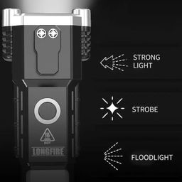 TBOOM Rechargeable 3W LED Torch Light with Side Light – Long Distance Beam Range, Emergency Flashlight with Car Rescue Features, Hammer for Window Glass, Seat Belt Cutter, and Portable Design image 5