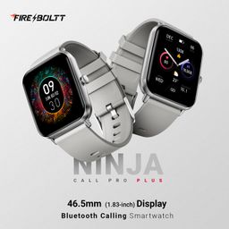 Fire-Boltt Ninja Call Pro Plus Smart Watch 1.83 inch with Bluetooth Calling, AI Voice Assistance, 100 Sports Modes IP67 Rating, 240 * 280 Pixel High Resolution (Grey) image 2