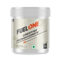FUELONE Creatine Monohydrate (Unflavoured, 100g, 33 Servings) | Micronized & Instantized Formula image 1