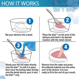 Instant Smile - The Disk Denture Reliner - Molds Using Hot Water image 2