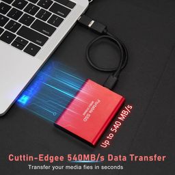 club bollywood BNF® SSD USB 3.1 External Solid State Drives Hard Disk for PC Laptop 500GB Red|Computers/Tablets & Networking | Drives, Storage & Blank Media |1 Pcs Solid State Drive image 3