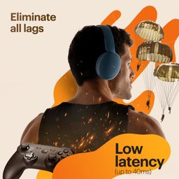 Noise Two Wireless On-Ear Headphones with 50 Hours Playtime, Low Latency(up to 45ms), 4 Play Modes, Dual Pairing, BT v5.3 (Serene Blue) image 4