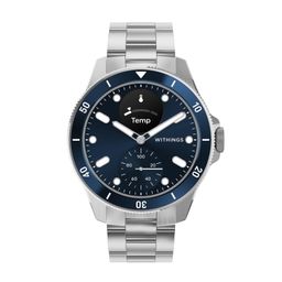 Withings ScanWatch Nova, Heart Health Hybrid Smartwatch for Men & Women - ECG, with SPO2, Temperature Monitoring, Sleep, Respiratory Health, Cycle Monitoring, 30-Day Battery Life, iOS & Android, Blue image 1