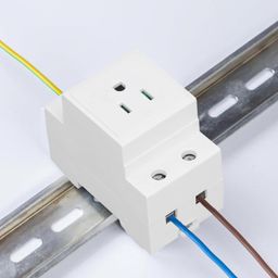 DIN Rail Socket Integrated in Contact Grounding Contact Socket Protector for Distribution Panel (US) image 5
