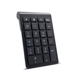 sutinna Bluetooth Number Pad, 2.4GHz Wireless Connection Portable Numeric Keypad Multi-Function 22 Keys Ergonomic Tilt Design Scissor Switch Keypad for Tablet Laptop Notebook PC Desktop image 1