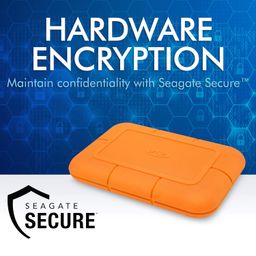 LaCie Rugged SSD 2TB Solid State Drive — USB-C USB 3.2 NVMe speeds up to 1050MB/s, IP67 Water Resistant, 3m Drop resistant, Encryption, 5-year Warranty with Data Recovery, 1 Mo Adobe CC (STHR2000800) image 4