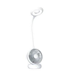 Halonix FAN-O-GLOW Portable Desk Light | Study lamp with Fan | 3 light Modes | 3 Speed Fan Modes | Rechargeable Study lamp | Emergency Light | image 2