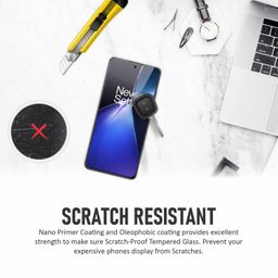 supcares Military-Grade Gorilla Tempered Glass Screen Protector for OnePlus Nord CE 4 Lite (6.67 Inch) With Installation Kit | Edge to Edge Coverage | Black image 5