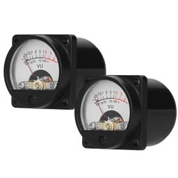 BAZPUR MART® VU Meter 2 Pcs Panel VU Meters Warm Back Light Analog DB Sound Level Indicator Recorg & Level Amp with Driver d'$ image 1