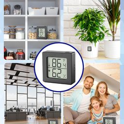 nhcdfa Room Temperature Thermometer, Temperature Sensor, with Temperature and Humidity Monitor Mini Hygrometer Thermometer ℉/℃ for Greenhouse Cellar image 5