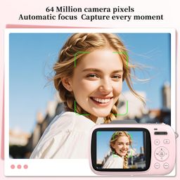 GWAEPU - 4K Digital Point & Shoot Cameras for Vlogging: Compact YouTube Camera with 64MP 18X Zoom - 32G TF Card and 2.8" Screen for Kids, Beginners image 3