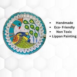Decordial madhubani lippan Art Materials DIY kit with Four Designs Premarked MDF Board (3 pcs premarked Art Board, Ideal for Festive Gifting, Artists, Students image 5