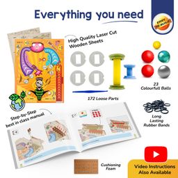 Smartivity Pinball Machine STEM DIY Fun Toy, Educational & Construction based Activity Game Kit for Kids 8 to 14, Best Gift for Boys & Girls, Learn Science Engineering Project image 4
