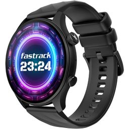 Fastrack Vivid Pro Smart Watch|1.43" AMOLED Display with 466 x 466 Pixel Resolution | Functional Crown| SingleSync BT Calling|100+ Sports Modes & Watchfaces|AI Voice Assistant|in-Built Games image 1