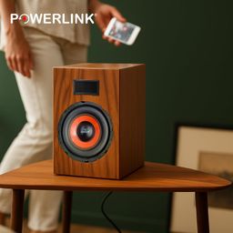 powerlink solar POWERLINK 8" Subwoofer Imported Orange SPL Foam 200W Peak RMS Power/4-Ohm/1.5-Inch Copper Coil/ 120mm Single Magnet Ideal for Upgrading Car Bass Tubes, Home Subwoofer Systems, and DIY Audio Projects image 4