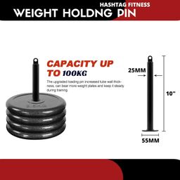 HASHTAG FITNESS Bicep,Triceps Exercise Home Gym Equipment Weight Cable Pulley System Gym With 360° Rotation Portable Upgraded Lat Pull Down Cable Machine Attachments Weight Loading Pin image 5