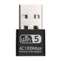 UniMarket® 2.4G 5G AC1200Mbps Wireless Network Card USB Adapter Dual Band WiFi Receiver RTL8812'$ image 1