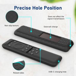 ADDGRIP Silicone TV Remote Cover Compatible with Samsung Smart TV Remote 2023 BN59-01432G BN59-01432A BN59-01432J BN59-01432 Case (Remote Control not Included) - Black Style 1 image 5