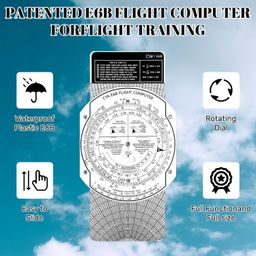 Saysurey E6B Plastic Flight Computer for Pilots Aviation Flight Computer Calculator Essential Pilot Accessories Aviation Tools for Student Training Bag, Use with IFR VFR Sectional Charts image 3