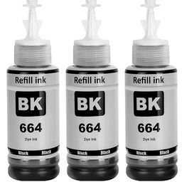 ang Refill Ink for Use in Eps L405, L130, L220, L310, L360, L365, L380, L385, Multi-Function Printer Black X 3 image 1