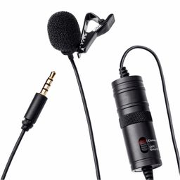 HUMBLE Lavalier Microphone - Omnidirectional Condenser Lapel Mic for 3.5 Mm Jack Android Smartphones, Camcorders, DSLRS, Ideal for Professional Interviews, & Streaming (6 MTR) Auxiliary image 1