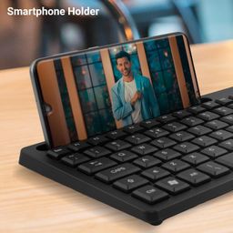 ZEBRONICS K36 Wired USB Keyboard with 106 Keys, Slim Design, Smartphone Holder, Retractable Stand, 1.2m Cable Length with Â‚Rupee Key image 5