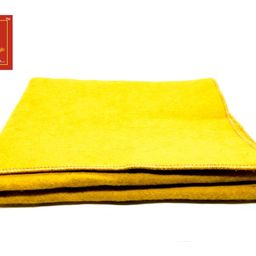 generic Yellow Woolen Aasan - Premium Wool Handcrafted Perfect Mat for Meditation & Prayers - Soft, Comfortable (Pack of 2 Aasan) (Size 24 x 30 Inch) PATITPAVAN image 2