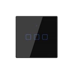 Generic T3EU3C-TX 3 Gang Smart WiFi Wall Light Switch 433Mhz RF Remote Control APP/Touch Control Timer EU Standard Panel Smart Switch Compatible with/Nest & Alexa' image 1
