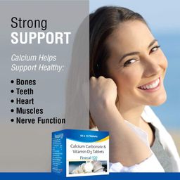 geegvv Finecal-500 - Bone & Joint Health Supplement with Calcium Carbonate & Vitamin D3-150 Tablets image 4