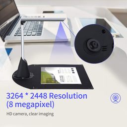 UniMarket® BK35 Document Camera Scanner 8 Mega-Pixel HD Camera A4 Capture Size with LED Light Teaching Software for Classroom Teachers Online Teaching Distance Learning Education image 4