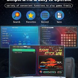 New World TV Video Game Wireless Retro Game Console, Plug and Play Video Game Stick Built in 10000+ Games,9 Classic Emulators, High Definition HDMI Output for TV with Dual 2.4G Wireless Controllers image 5