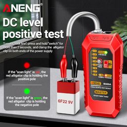HUIOP M469A Network Cable Finder Multifunctional Cable Finder Anti-Interference Testing Instrument Find The Break Point of Network Line and Check The Line, Red image 5