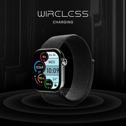 Fire-Boltt Ring X Smartwatch 2.01” Display with Always On Display, Bluetooth Calling, Wireless Charging, AI Voice Assistant, 100+ Sports Modes, Health Suite, 500+ Watchfaces (Black) image 5