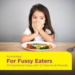 NutriBears Kids Multivitamin Gummies with Vitamins A, C, B, D, and Zinc, 30 Gummy Chewable Bears, Strawberry and Orange Flavour, Supports Daily Wellness and Immune System Support image 2