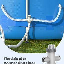 Deeroll Dual Split Hose Plunger Valve - Swimming Pool Accessories Replacement Plunger Valve with Dual Inlets for Intex Above Ground Pools image 2