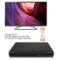 kufoo CD Video Player, USB 2.0 Interface Remote Control Mini HD DVD Player Built in PAL NTSC for Home for TV (EU Plug) image 3