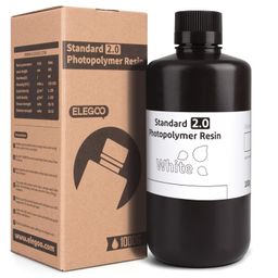 ELEGOO Standard Resin 2.0 Photopolymer Resin 405nm 3D Printer Resin for DLP/LCD 3D Printing White 1000G image 5