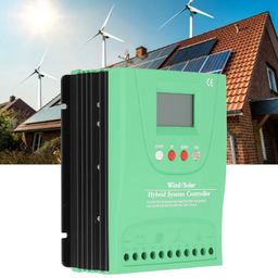 ELBME® 12V/24V Wind Solar Hybrid Charge Controller - MPPT Solar Charger Controller with LCD Display, Booster Function, Dump Load, Overload Protection (GPI1010K) image 2