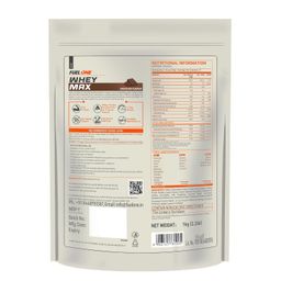 FUELONE Whey Max (Chocolate, 1kg / 2.2lbs) | Whey Protein Concentrate & Whey Protein Isolate | 27g Protein image 2